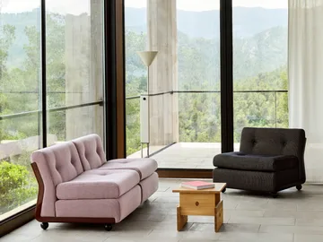 Amanta soffmodul - Anthracite-turf blue red mélange, 1-sits/fåtölj - HAY