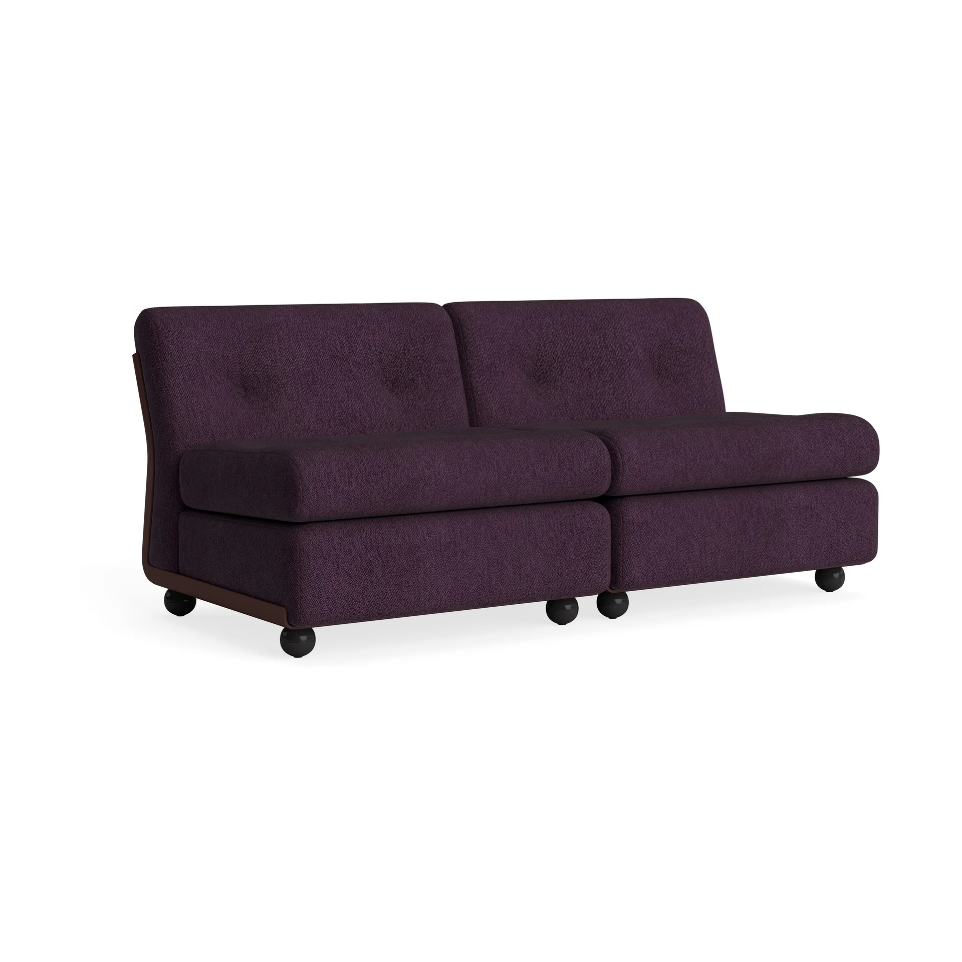 Amanta soffmodul, Burgundy red-turf burgundy, 2-sits HAY