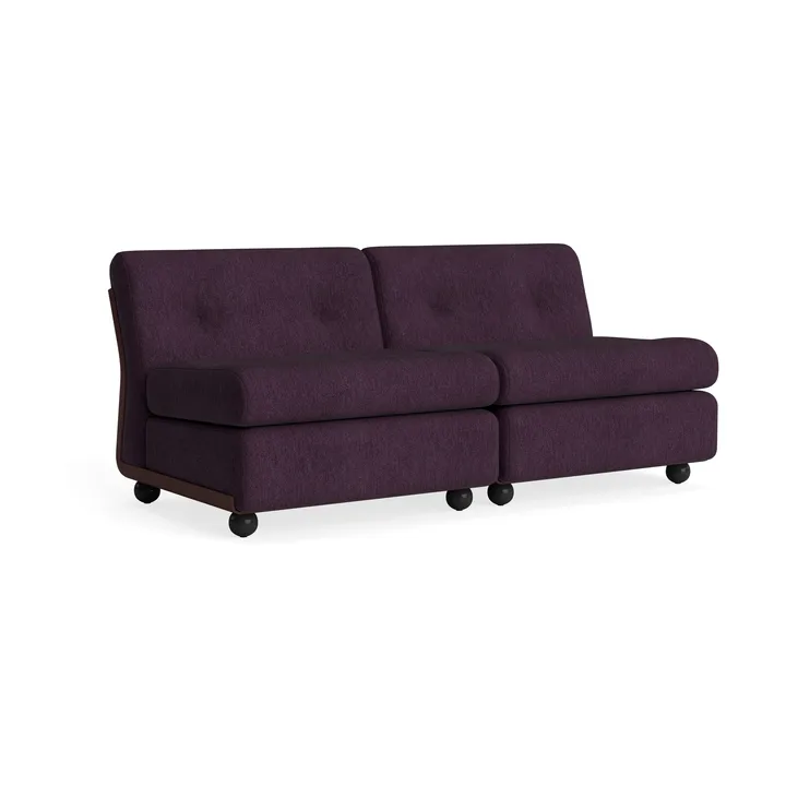 Amanta soffmodul - Burgundy red-turf burgundy, 2-sits - HAY