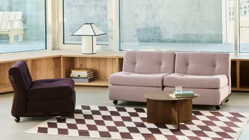 Amanta soffmodul - Burgundy red-yuma 1851, 2-sits - HAY