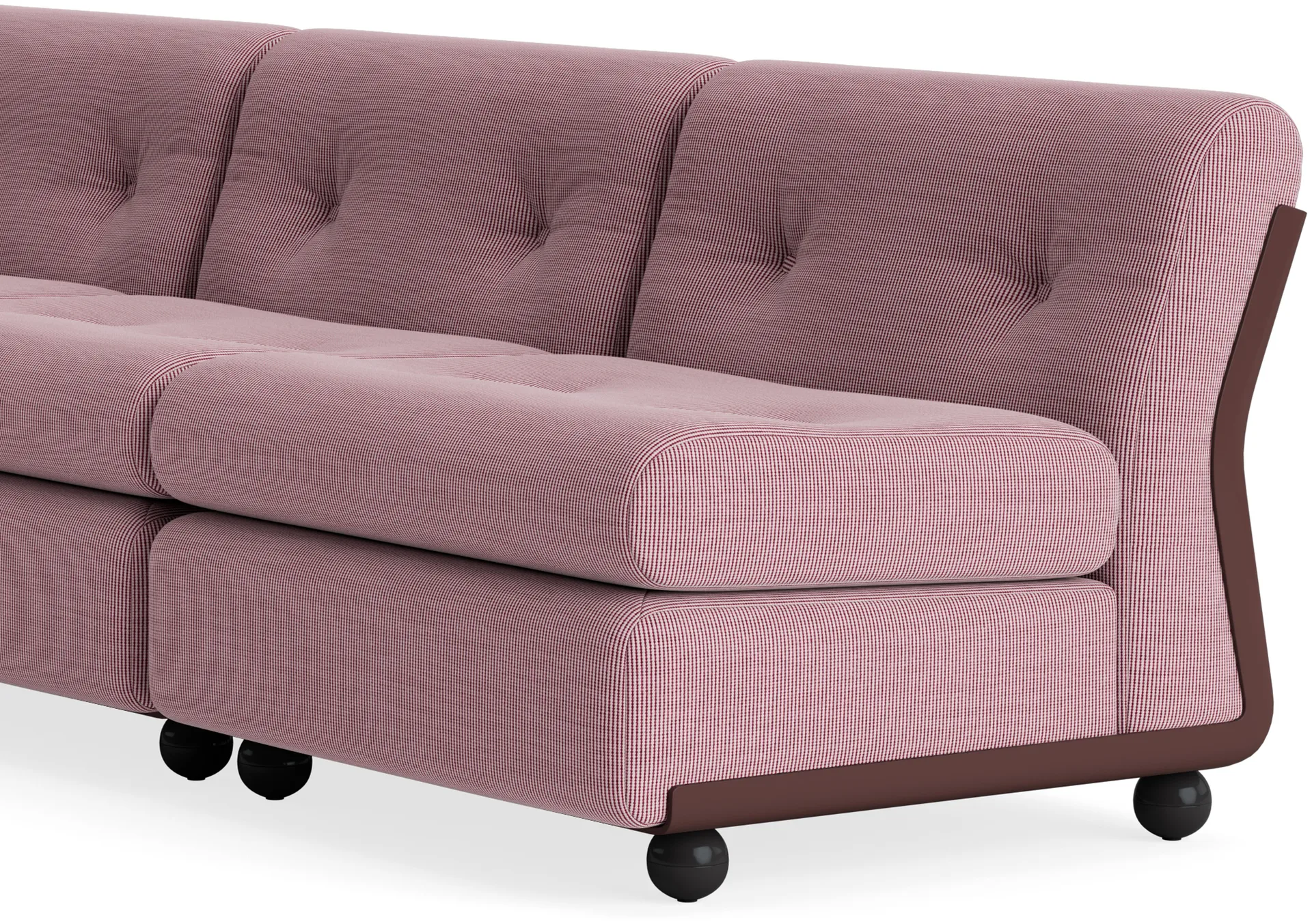 Amanta soffmodul, Burgundy red-yuma 1851, 3-sits HAY