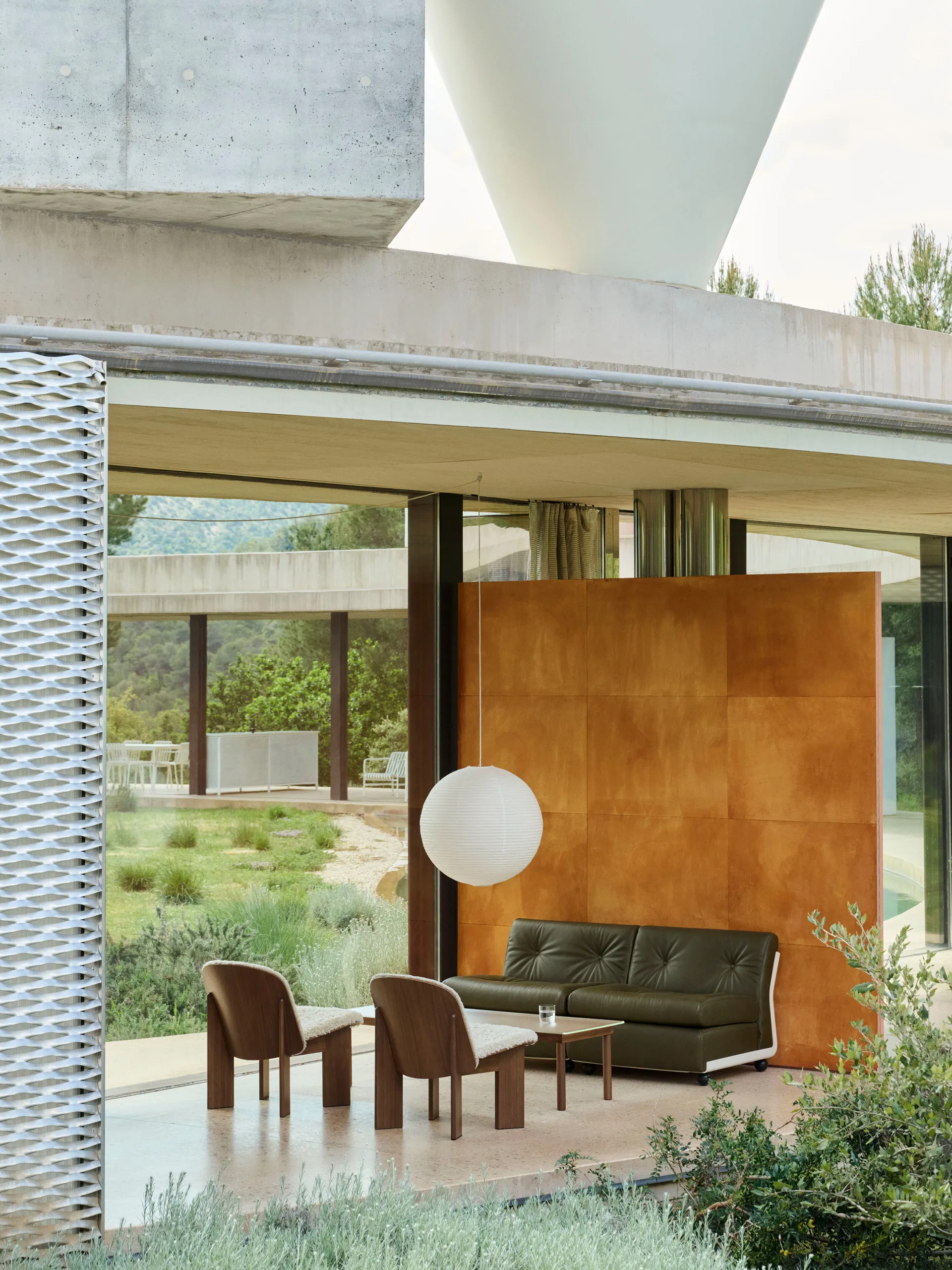 Amanta soffmodul, Cream beige-sense forest, 2-sits HAY