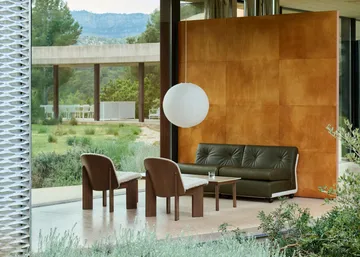 Amanta soffmodul - Cream beige-sense forest, 2-sits - HAY