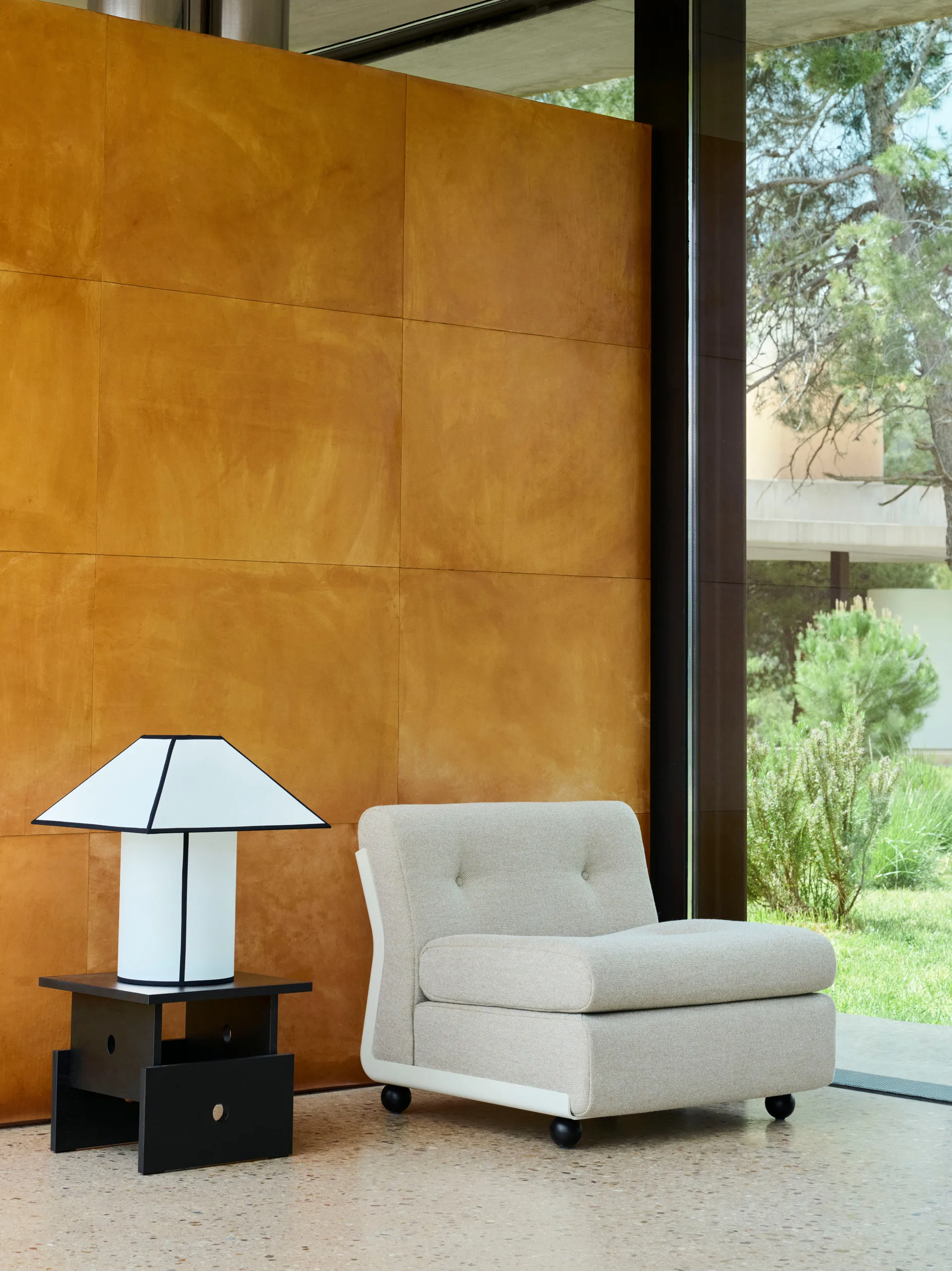 Amanta soffmodul, Cream beige-story 102, 1-sits/fåtölj HAY