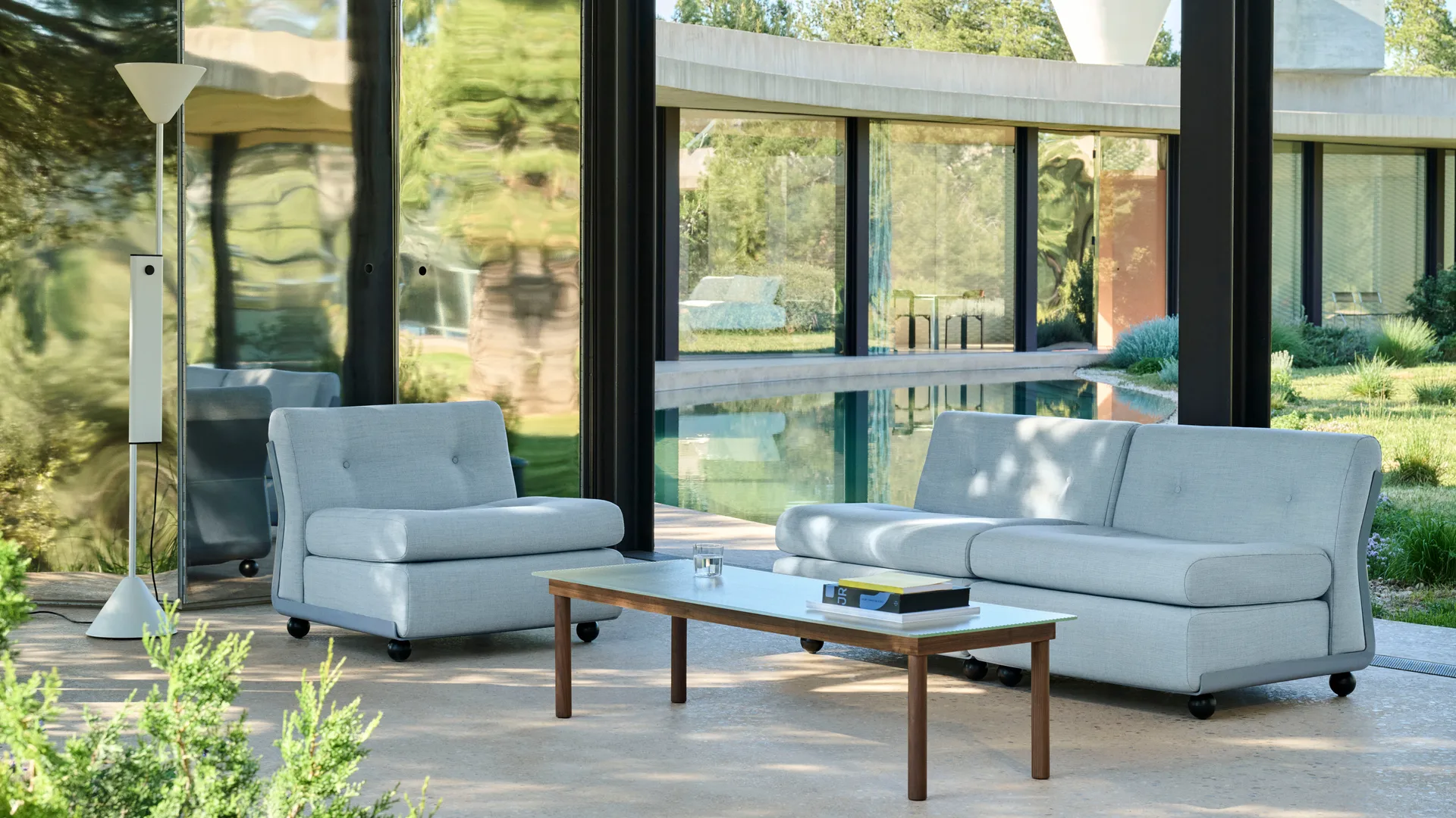 Amanta soffmodul, Frost blue-naveli 723, 2-sits HAY