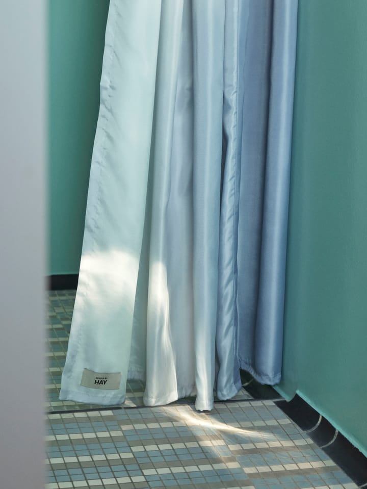 Aquarelle Vertical duschdraperi 180x200 cm, Ice blue HAY
