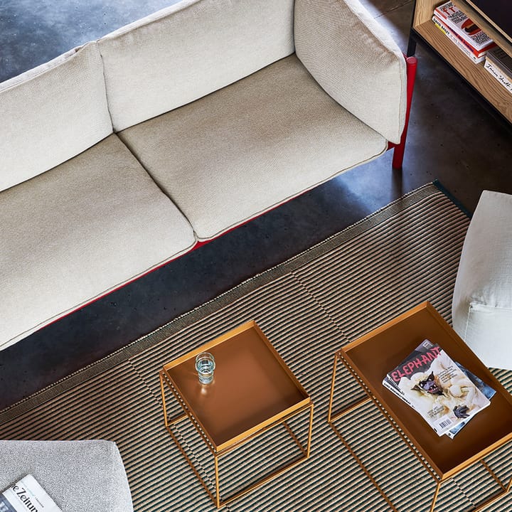 Arbour ECO 2-sits Soffa, Tyg vidar 472 mustard-svart bok HAY