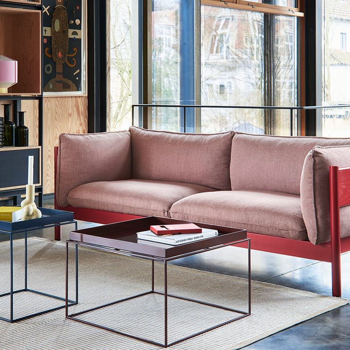 Arbour ECO 2-sits Soffa, Tyg vidar 472 mustard-svart bok HAY