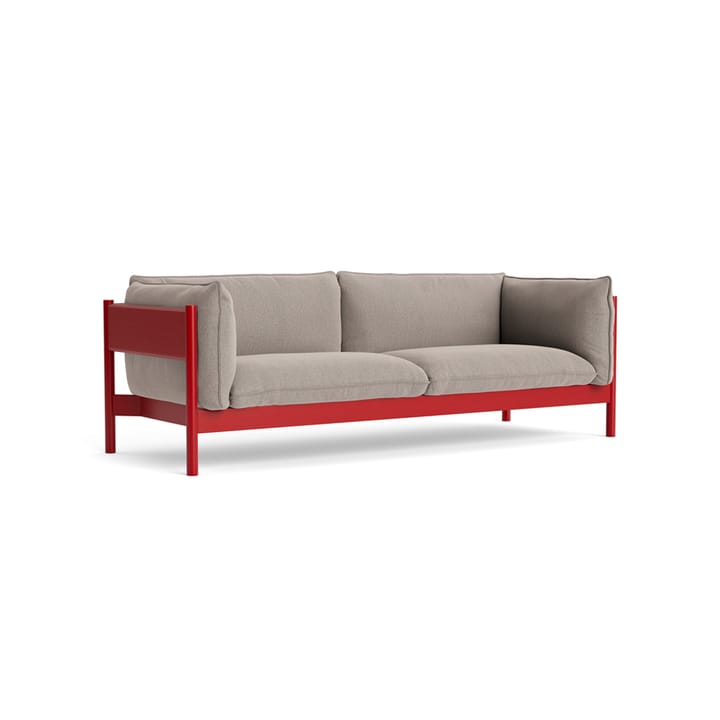 Arbour ECO 3-sits soffa - Beige-vinröd bok - HAY