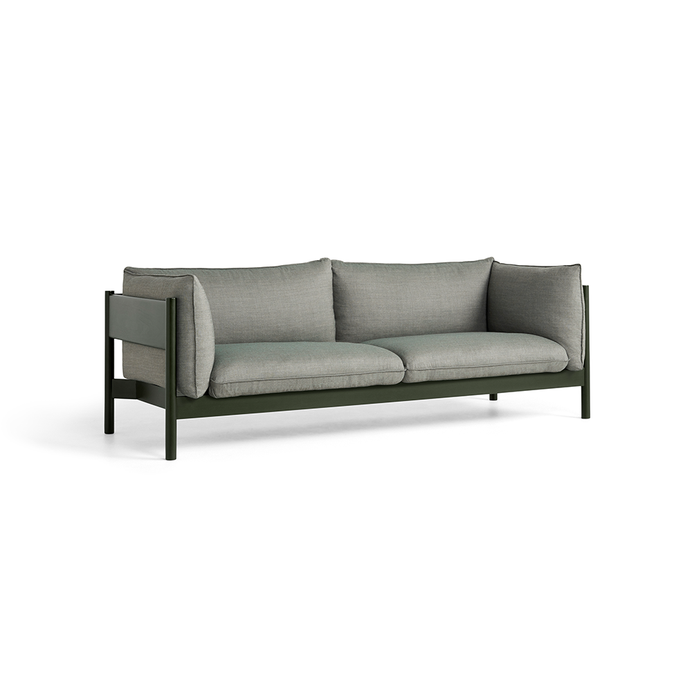 HAY Arbour ECO 3-sits soffa Green-flaskgrön bok | Skandinavisk Design | Soffor | Grön