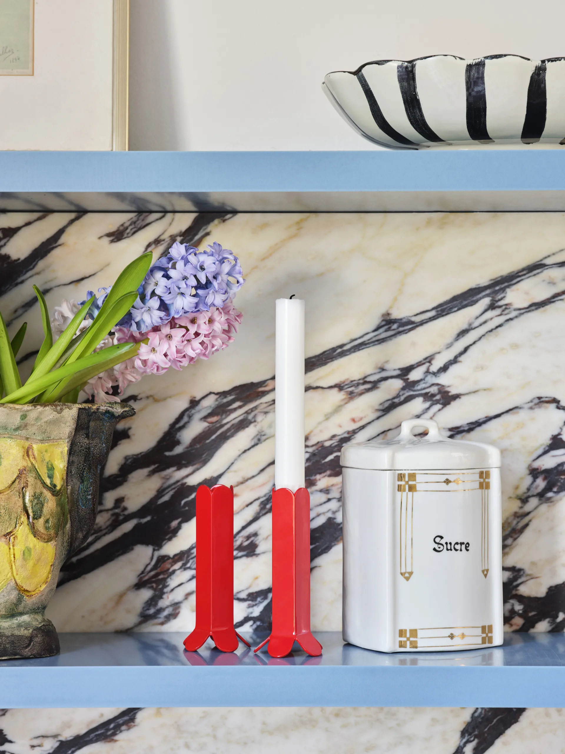 Arcs ljusstake 13 cm, Red HAY