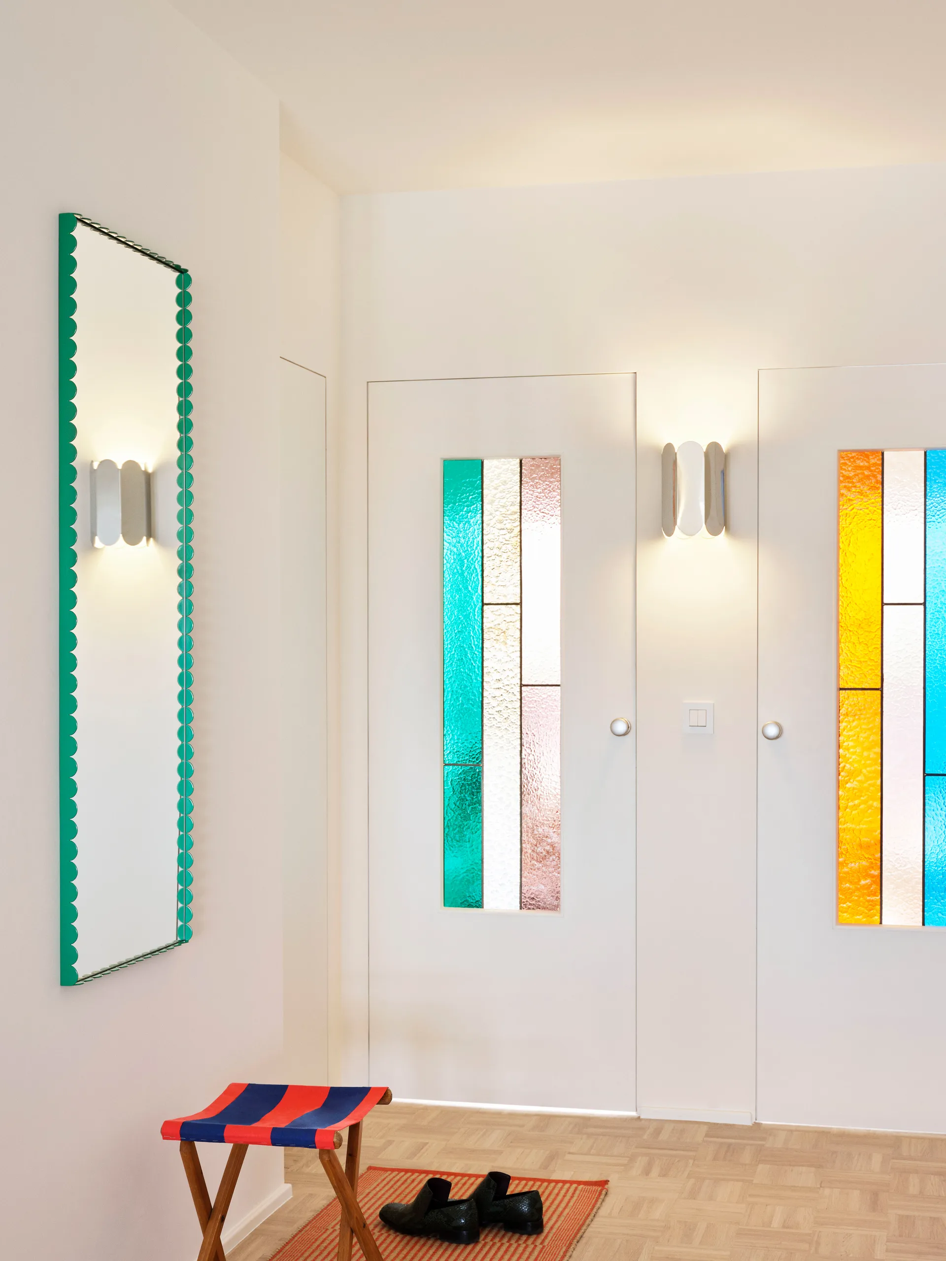 Arcs Mirror Rectangle M spegel 50x133,5 cm, Green HAY