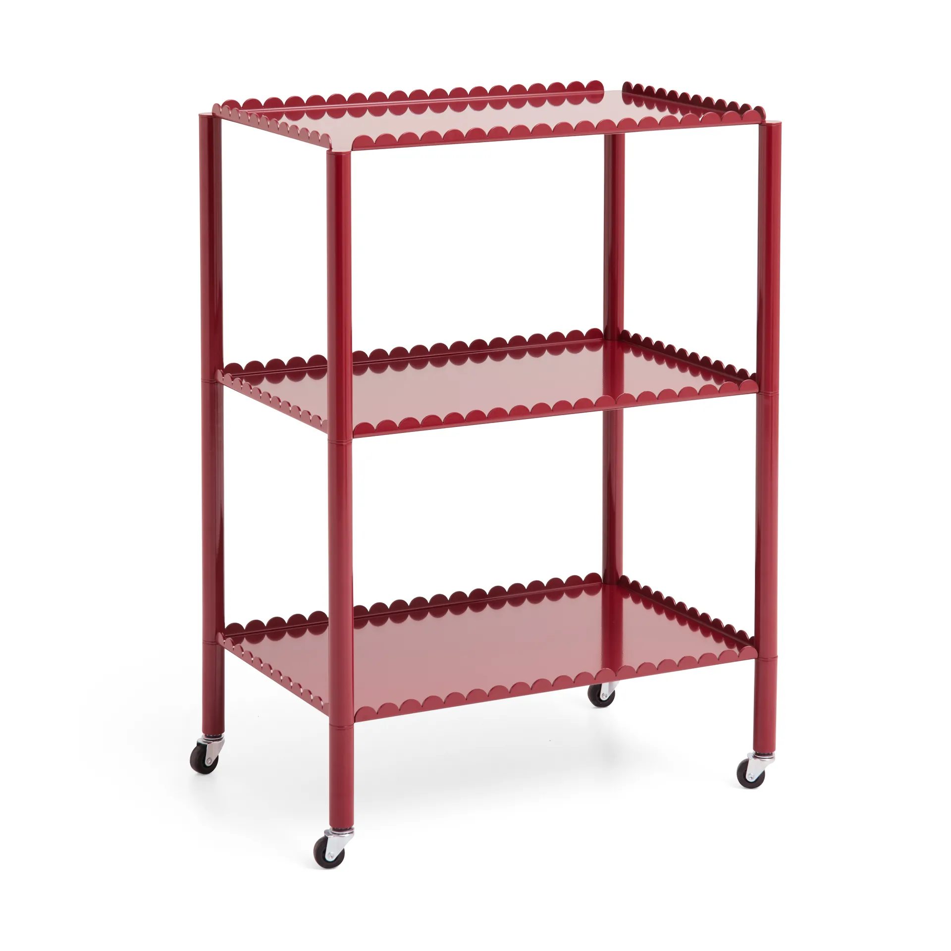 Arcs Trolley High serveringsvagn, Auburn red HAY
