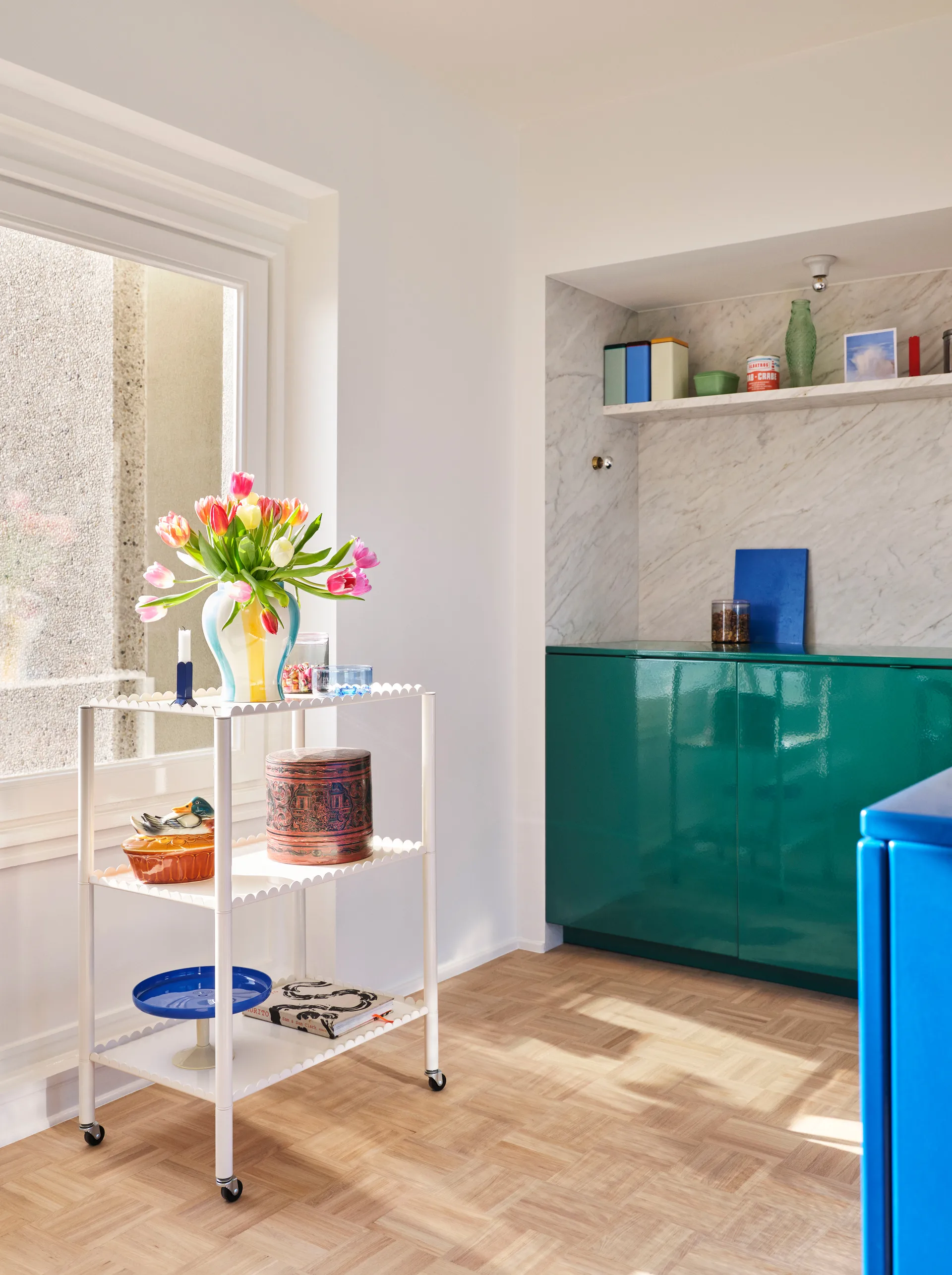 Arcs Trolley High serveringsvagn, Eggshell HAY