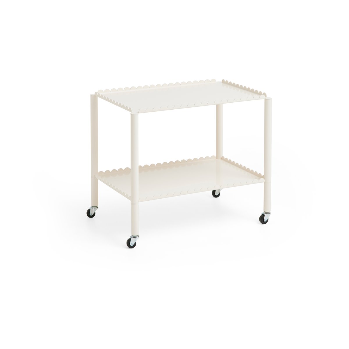 HAY Arcs Trolley Low serveringsvagn Eggshell | Skandinavisk Design | Serveringsvagnar & Rullvagnar | Vit
