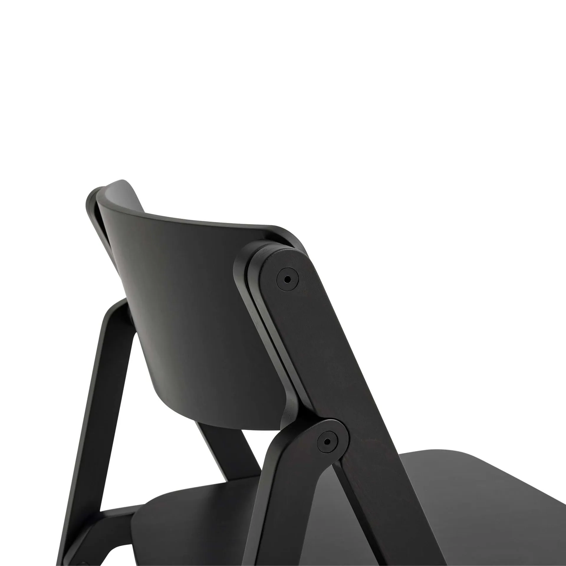 Backflip Chair stol, Anthracite lackerad bok HAY