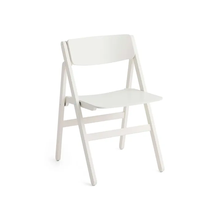 Backflip Chair stol - Cream white lackerad bok - HAY
