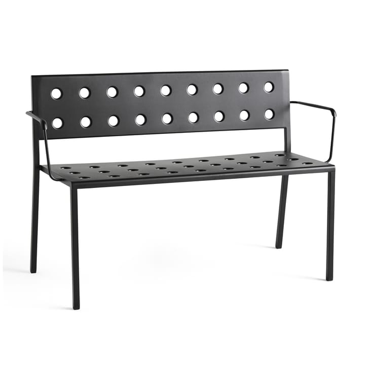 Balcony Dining bänk med armstöd 121x52 cm - Anthracite - HAY