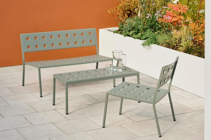 Balcony Lounge bänk 113,5x69 cm, Desert green HAY