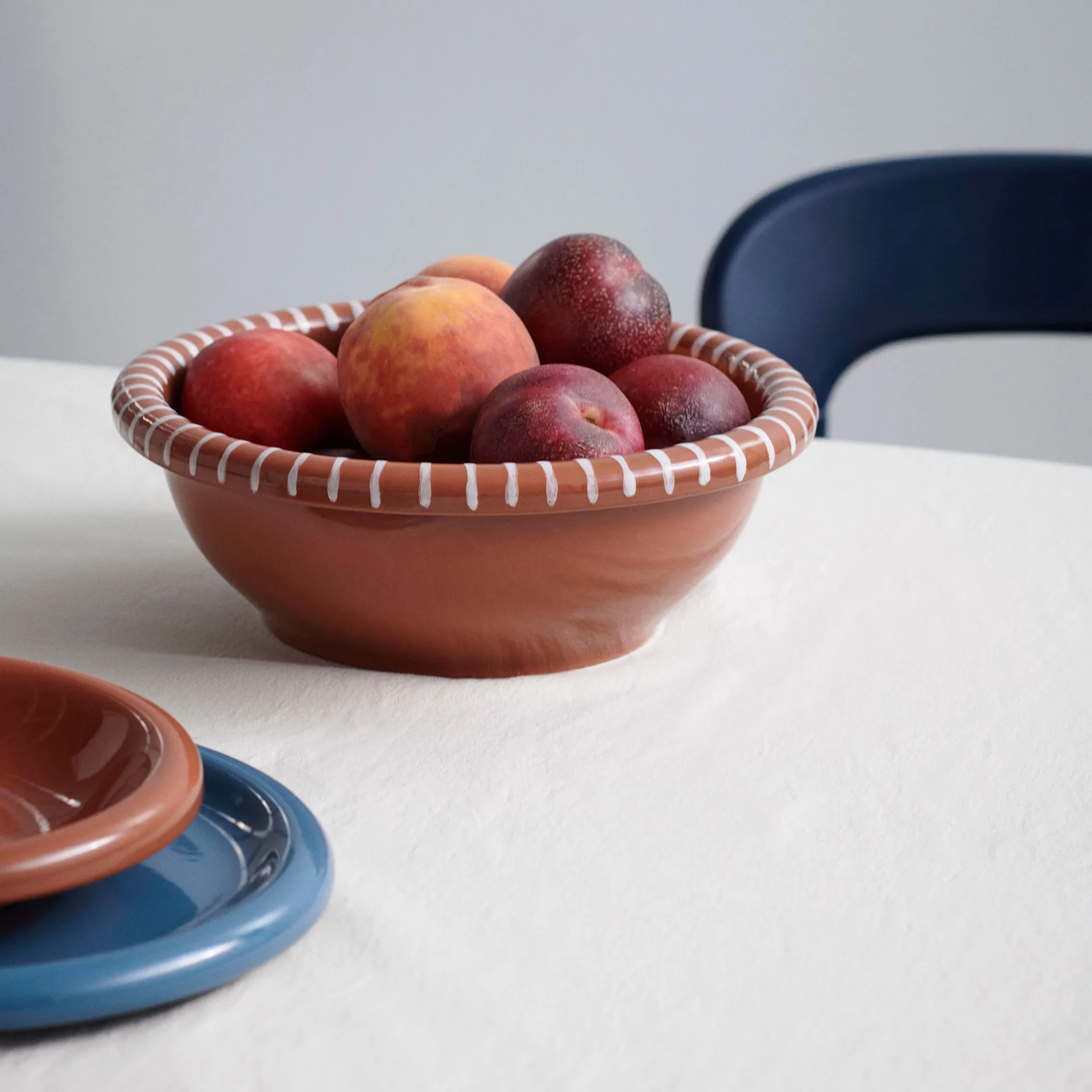 Barro salladsskål, Natural with stripes, Ø26 cm HAY