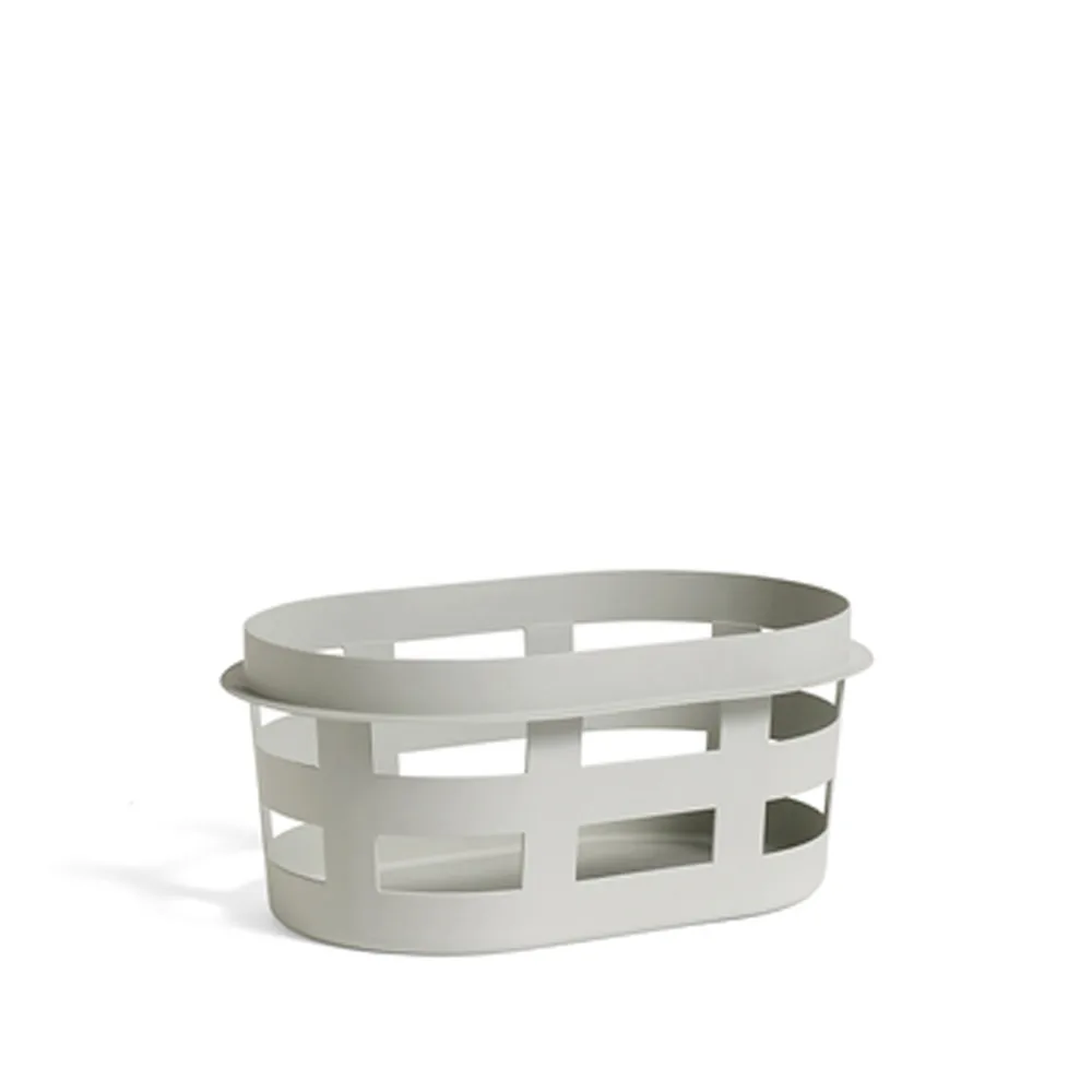 Basket Förvaring, light grey, small HAY
