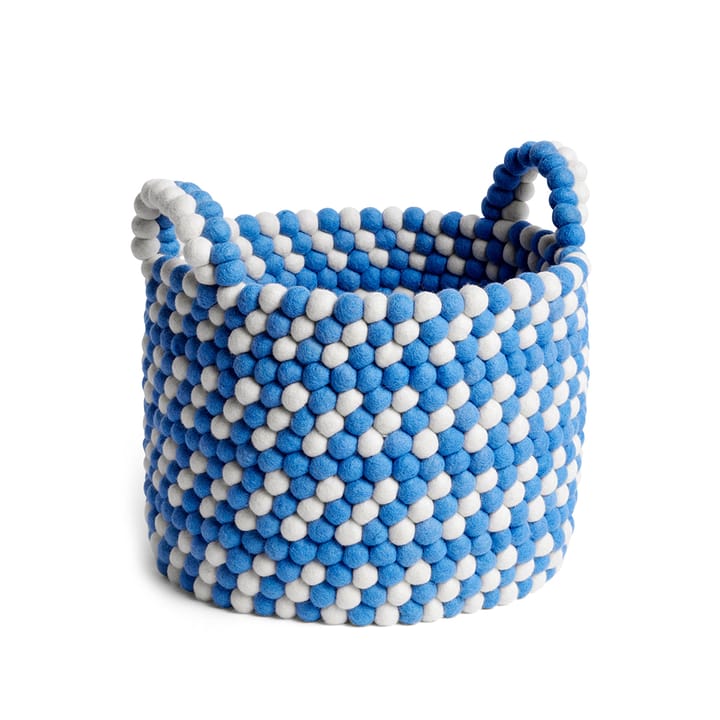 Bead korg med handtag, blue dash, large HAY