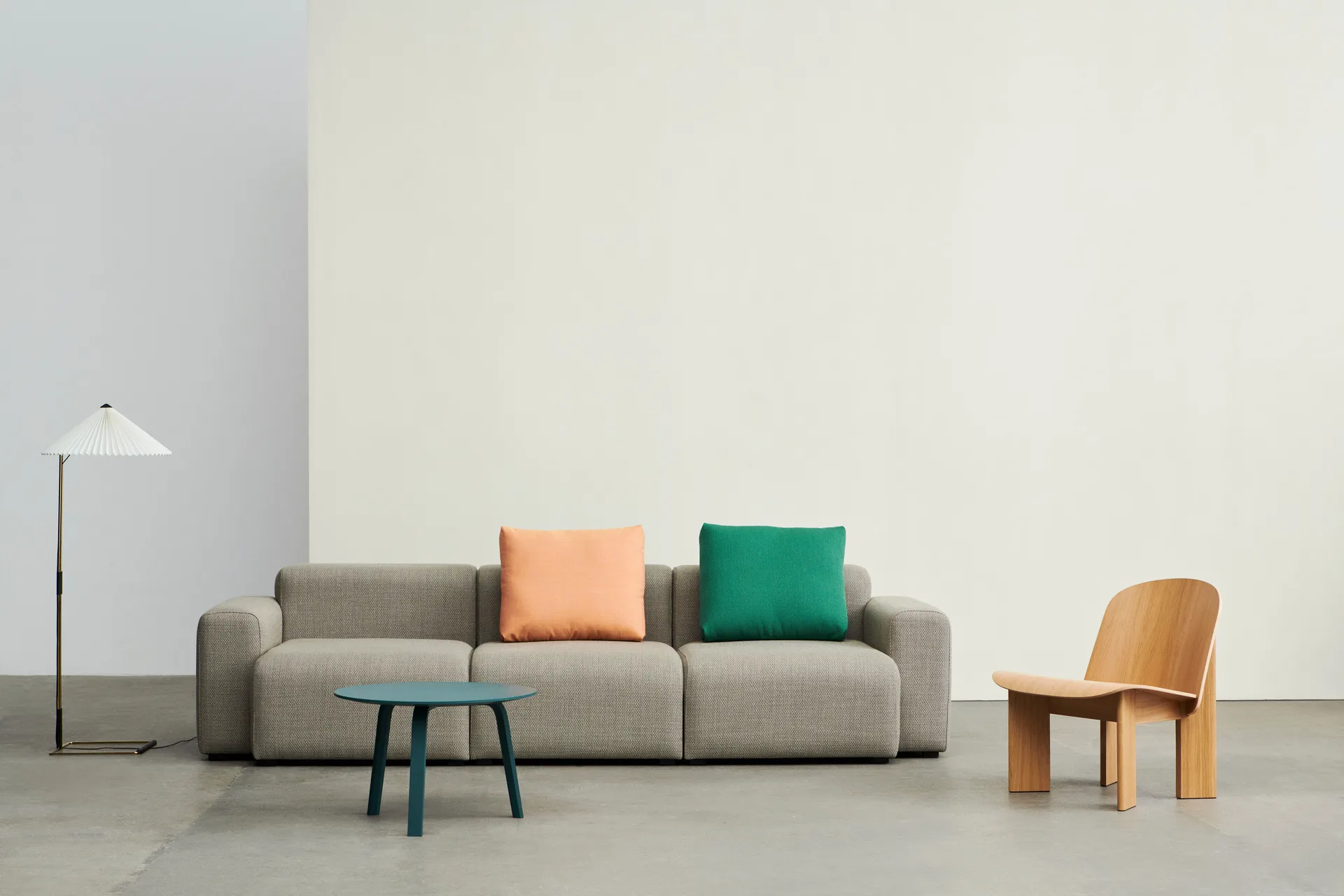 Bella soffbord, Brunswick green oak, Ø60x39 cm HAY