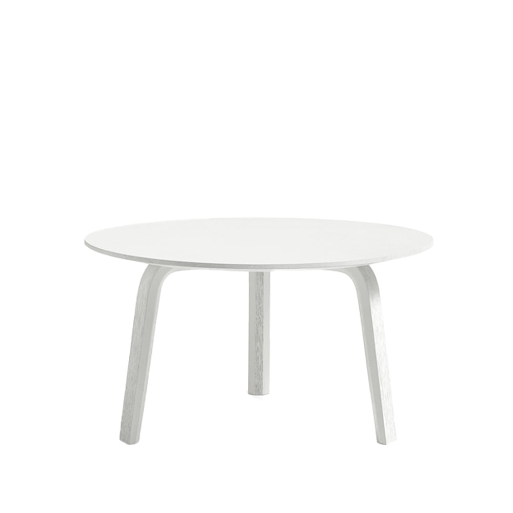 HAY Bella soffbord White oak, o60x32 cm | Skandinavisk Design | Soffbord | Vit