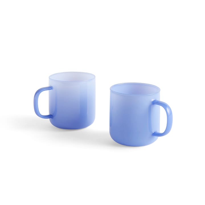 Borosilicate mugg 30 cl 2-pack - Jade light blue - HAY