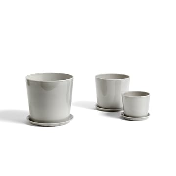 Botanical Family kruka - light grey, medium, med fat Ø13.5 cm - HAY