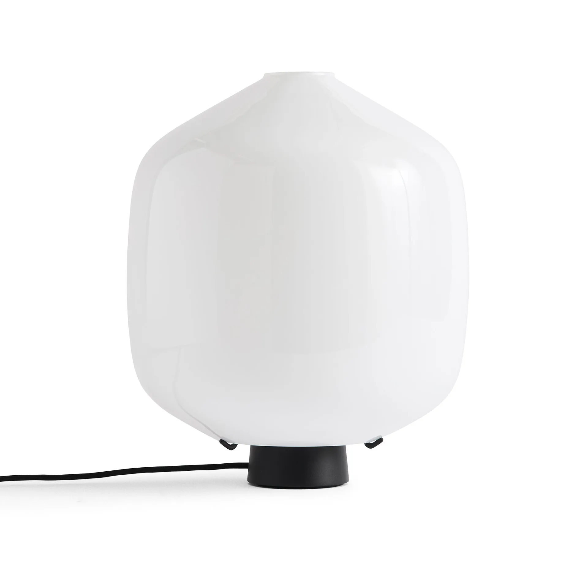 Buoy bordslampa Ø30 cm, Opal glass-soft black HAY