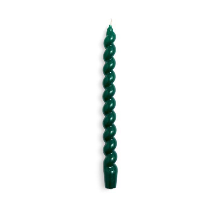 Candle Long Spiral ljus, Green HAY