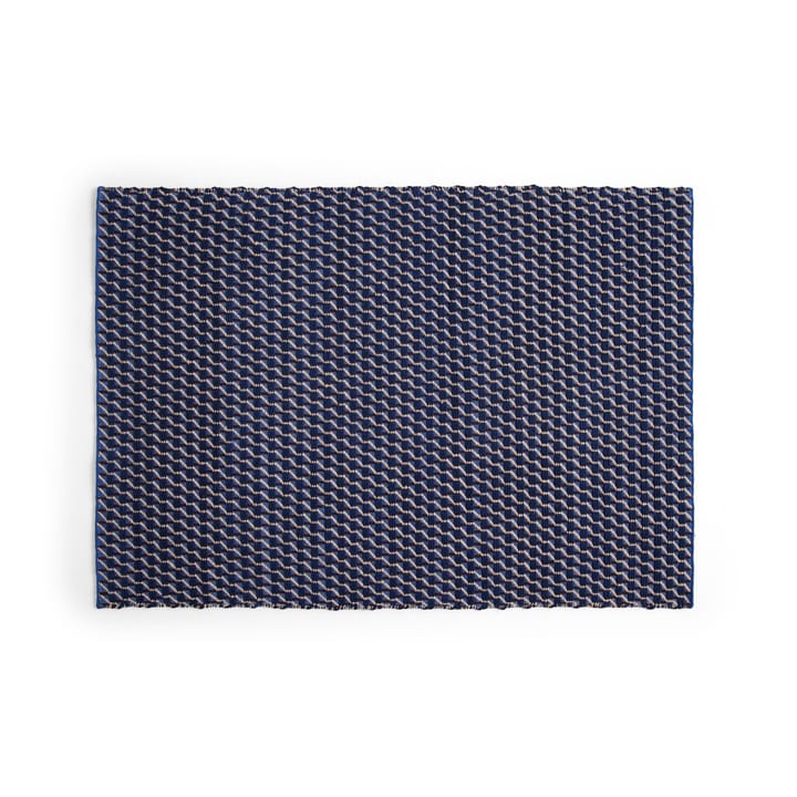 Channel matta - Blå-vit 170x240 cm - HAY