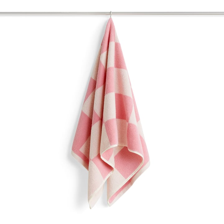 Check handduk 50x100 cm - Pink - HAY