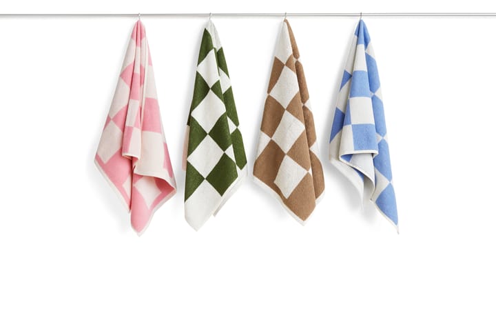 Check handduk 50x100 cm, Pink HAY
