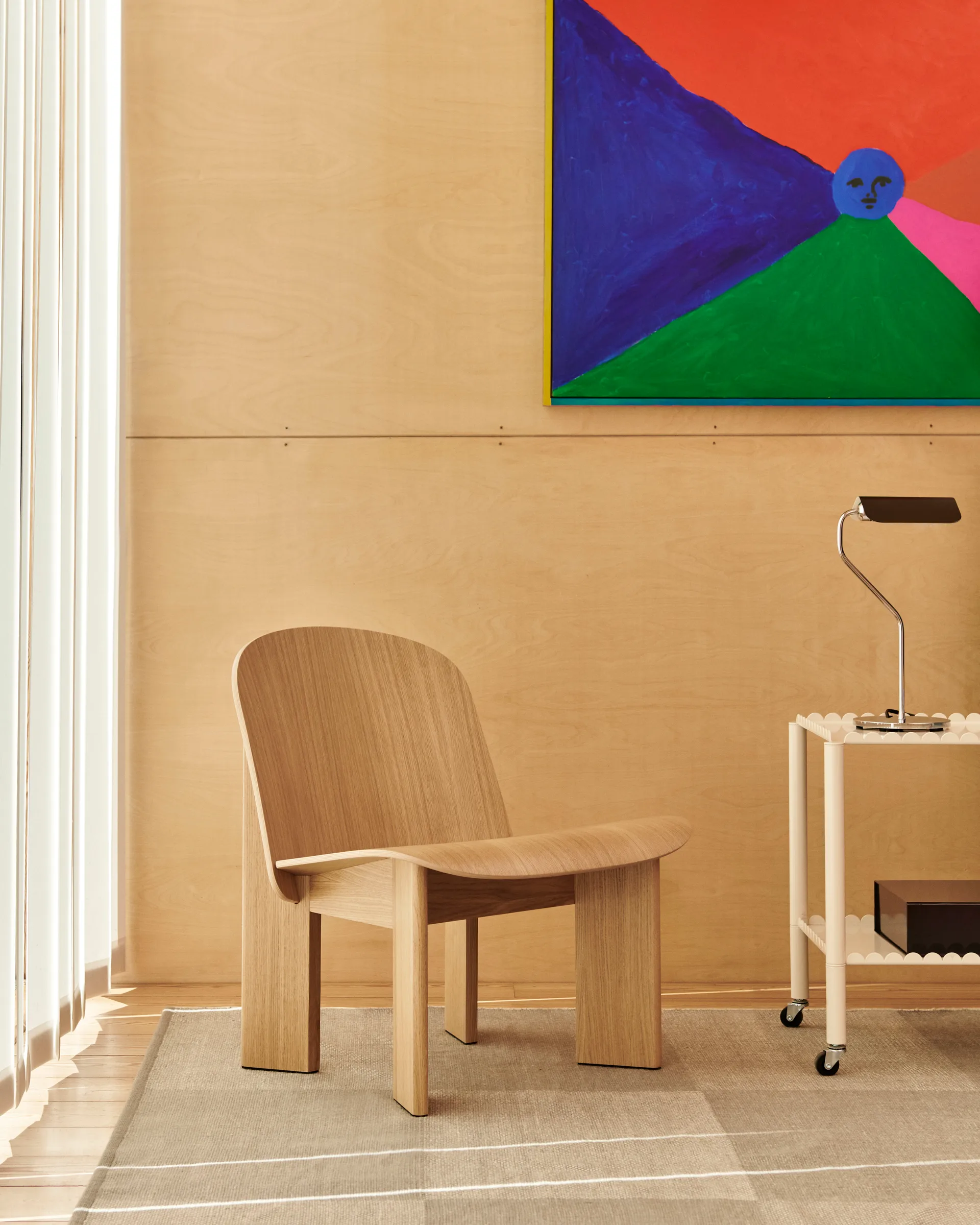 Chisel lounge chair, Lackad ek HAY