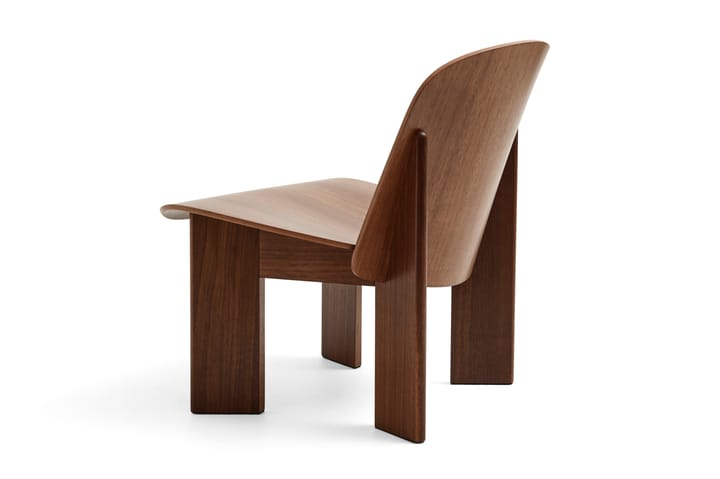 Chisel lounge chair - Lackad valnöt - HAY