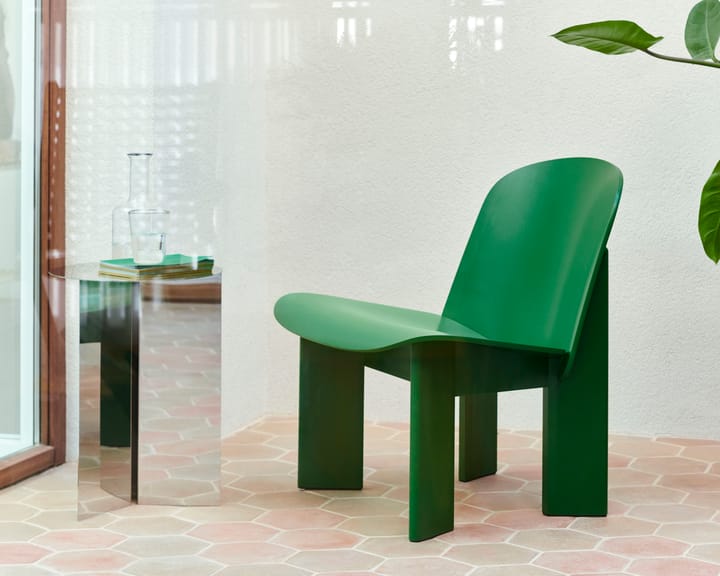 Chisel lounge chair - Lush green lackad bok - HAY