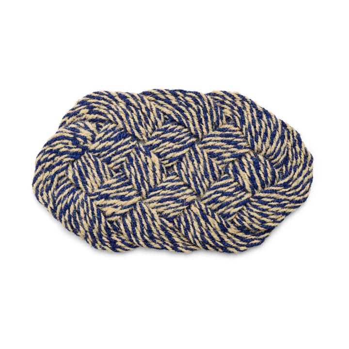 Coco dörrmatta 40x80 cm - Swirl blue-off white - HAY