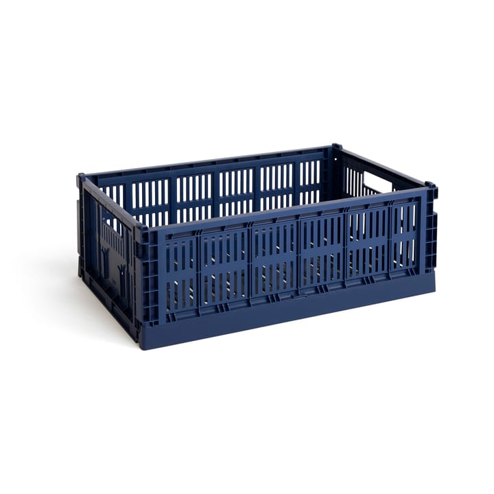 Colour Crate L 34,5x53 cm - Dark blue - HAY