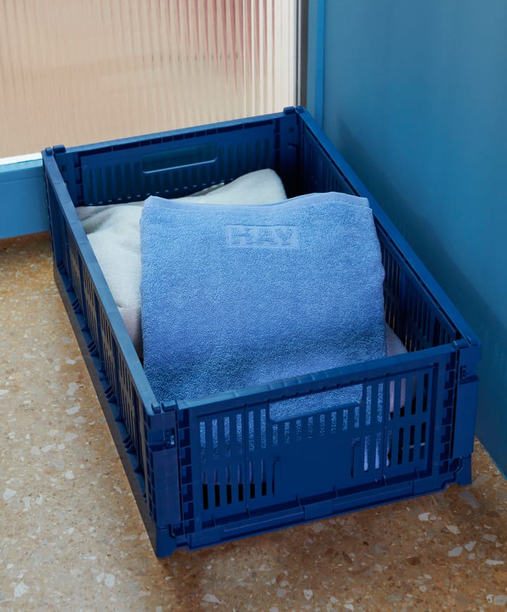 Colour Crate L 34,5x53 cm - Dark blue - HAY