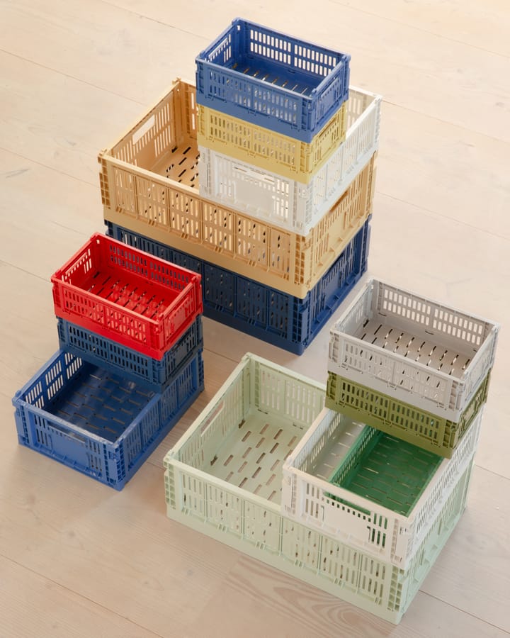 Colour Crate L 34,5x53 cm - Dark blue - HAY