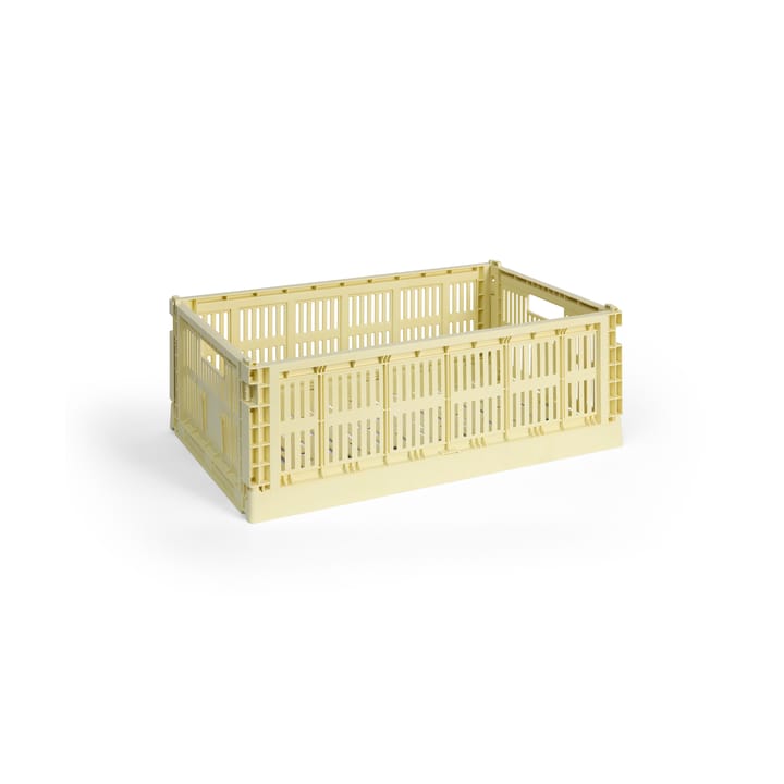 Colour Crate L 34,5x53 cm - Light yellow - HAY