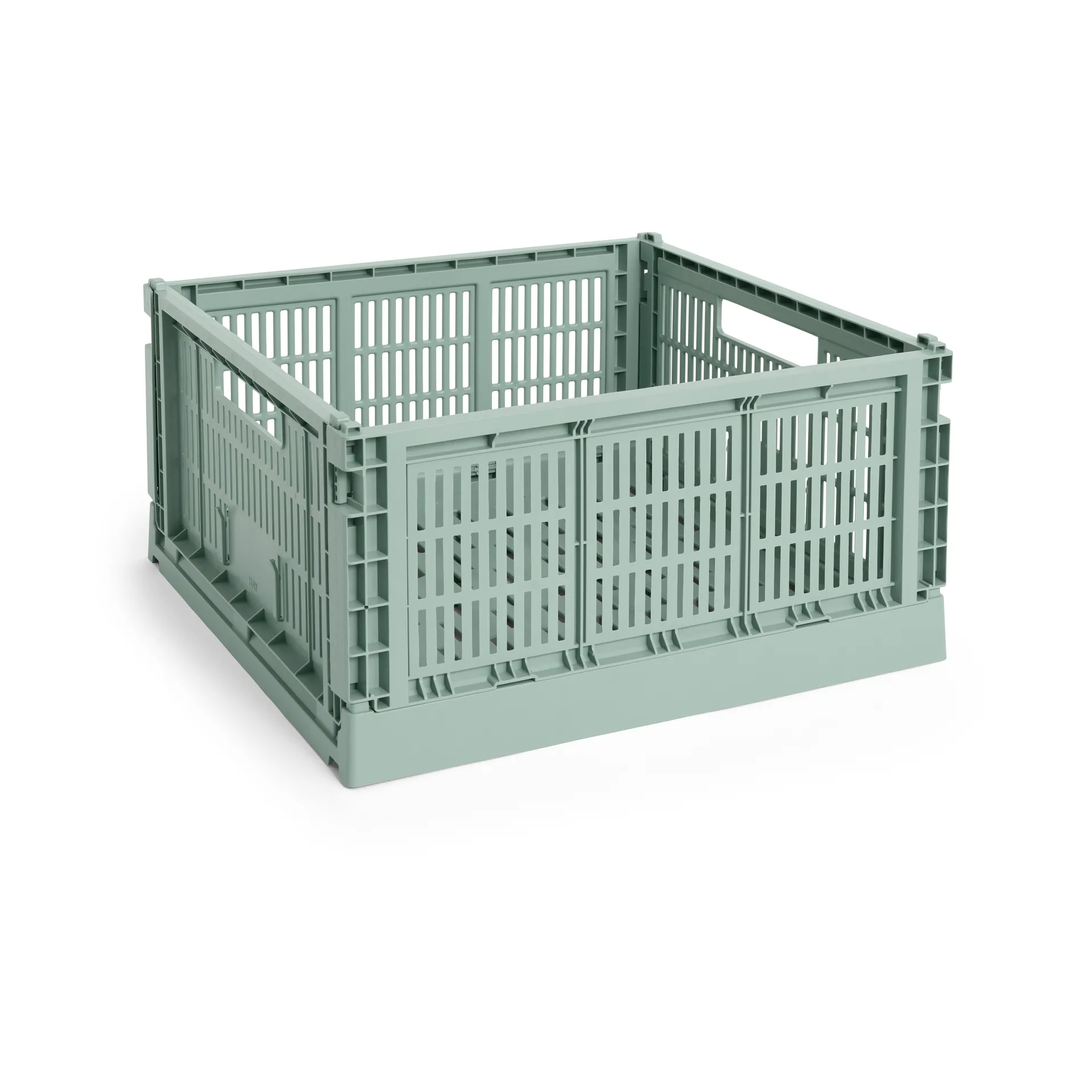 Colour Crate L Square 42x42 cm, Sage green HAY