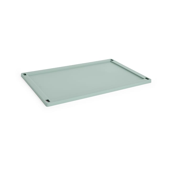Colour Crate lock plastic large - Sage green - HAY
