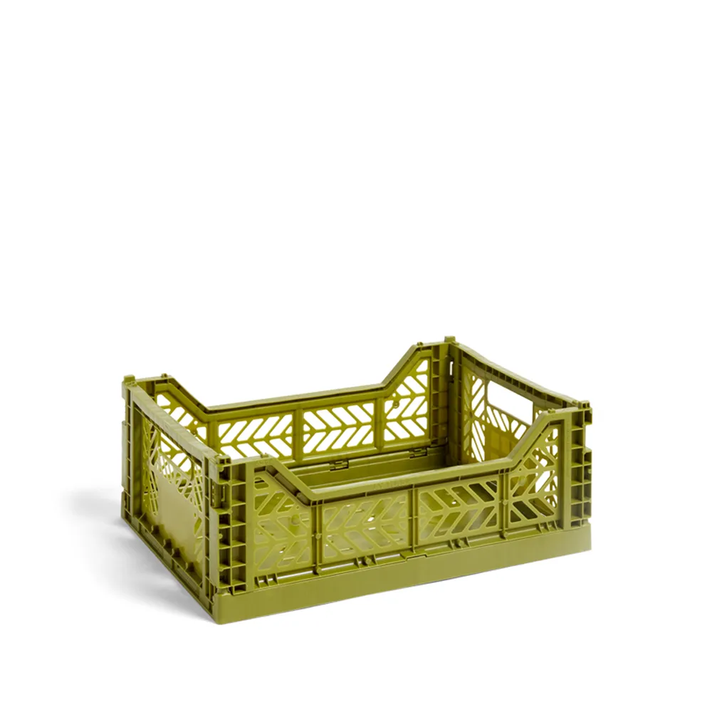 Colour Crate Plastback, olive, medium HAY