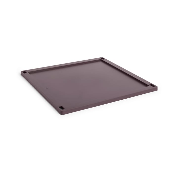 Colour Crate Square lock plastic large - Bordeaux - HAY