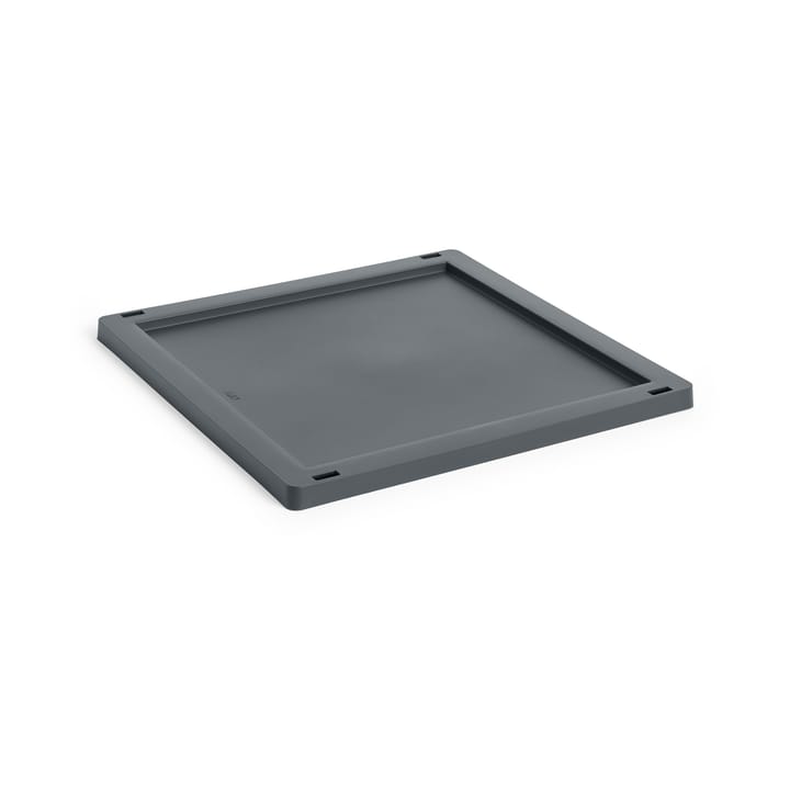 Colour Crate Square/Cube lock plastic medium - Charcoal - HAY