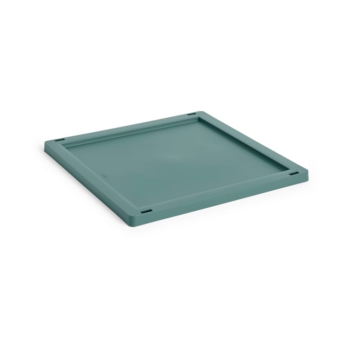 Colour Crate Square/Cube lock plastic medium - Dark green - HAY