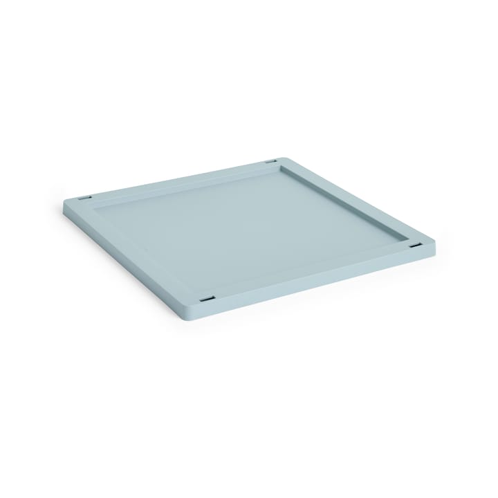 Colour Crate Square/Cube lock plastic medium - Dusty blue - HAY